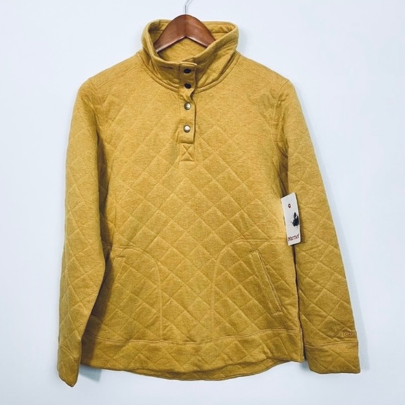 Marmot Roice Pullover Quilted Yellow 